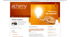 Desktop Screenshot of alchemycommunications.ie