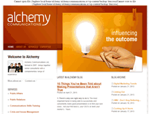 Tablet Screenshot of alchemycommunications.ie